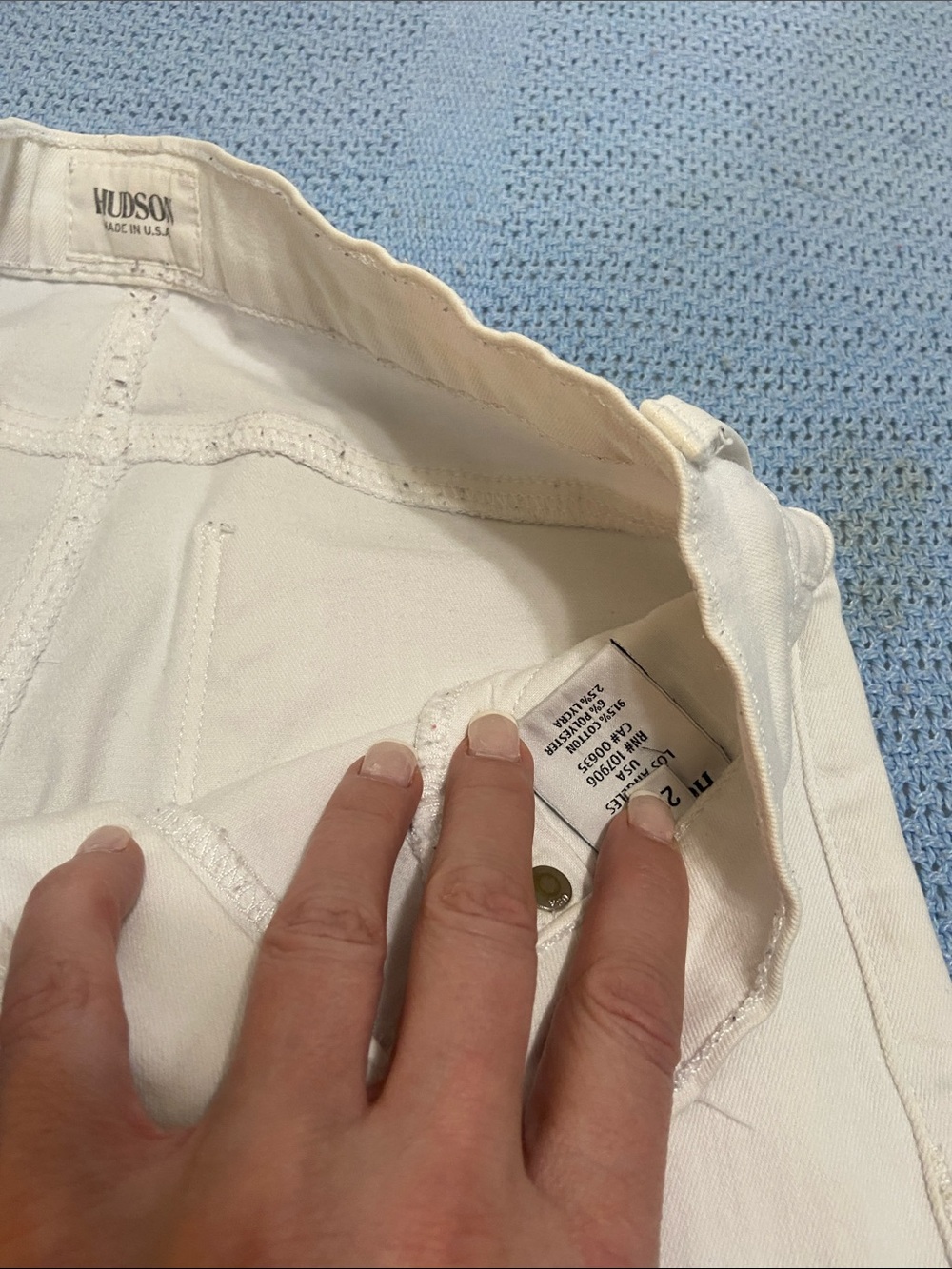 Hudson Jeans - Nico White Slim Jeans